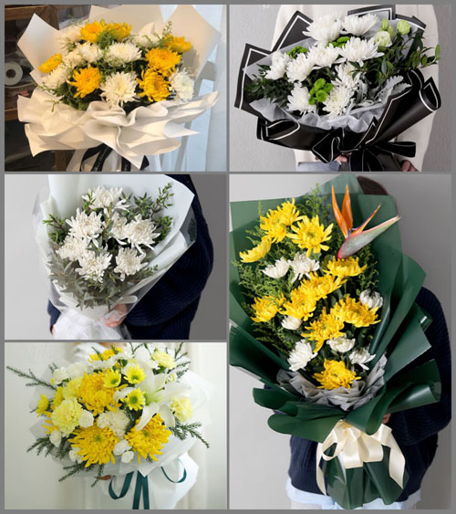 江西景德镇浮梁县勒功乡白事花束代送